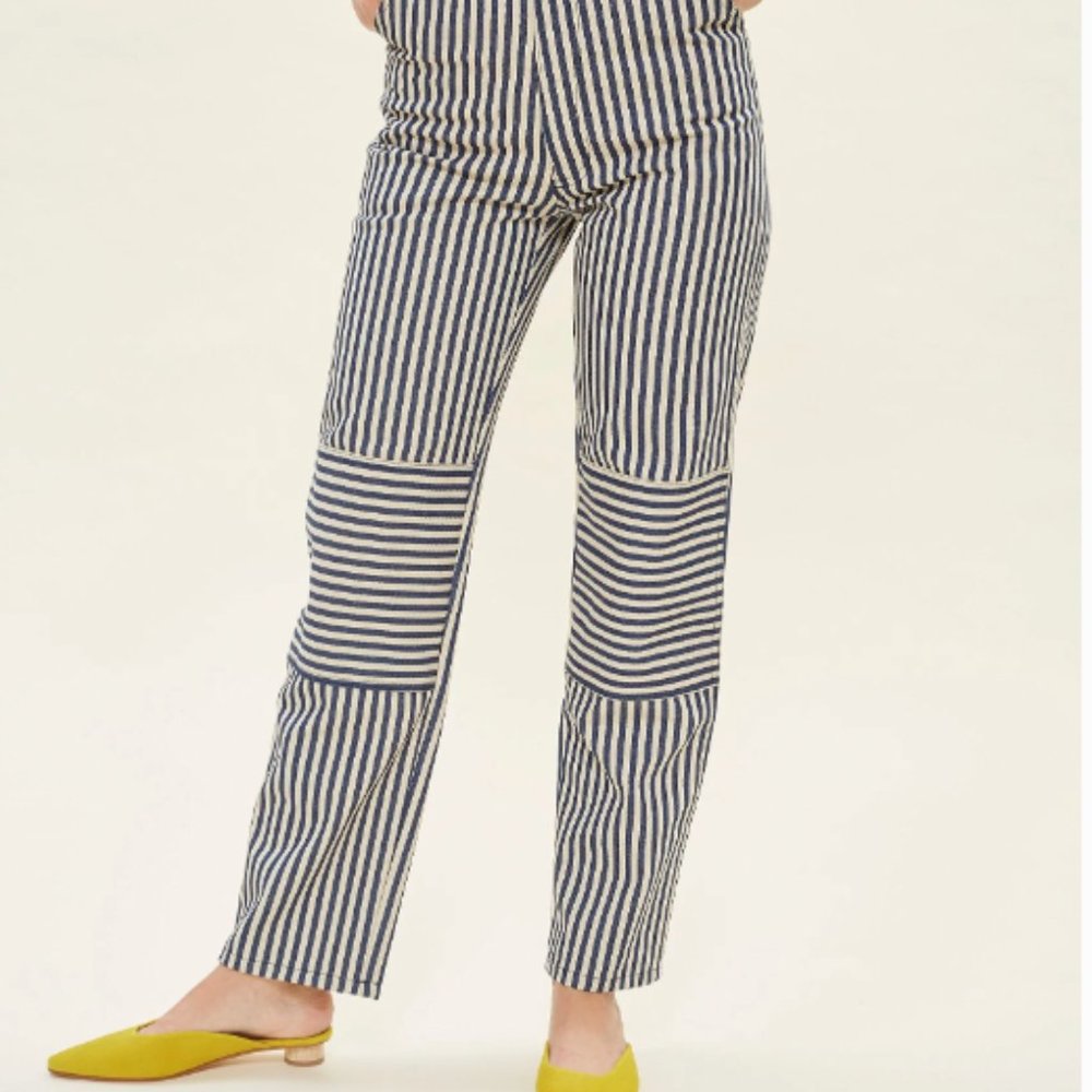 LYKKE WULLF Muir Workwear Jean - Stripe Denim size 2 perfect condition